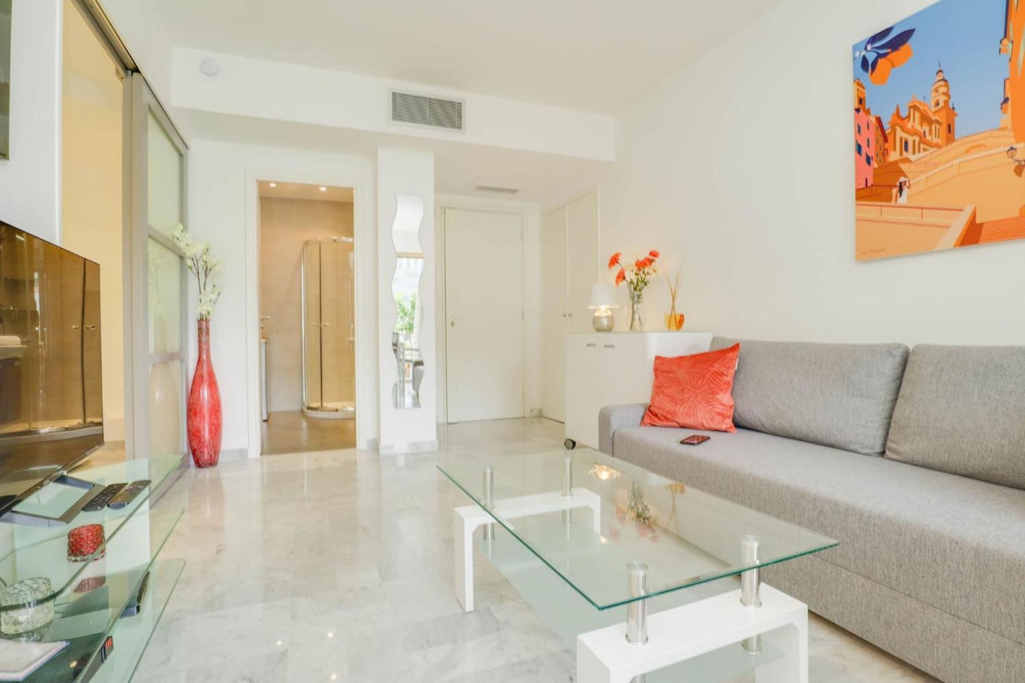 « La Grande Residence » Vue Mer, Piscine Menton Eksteriør bilde