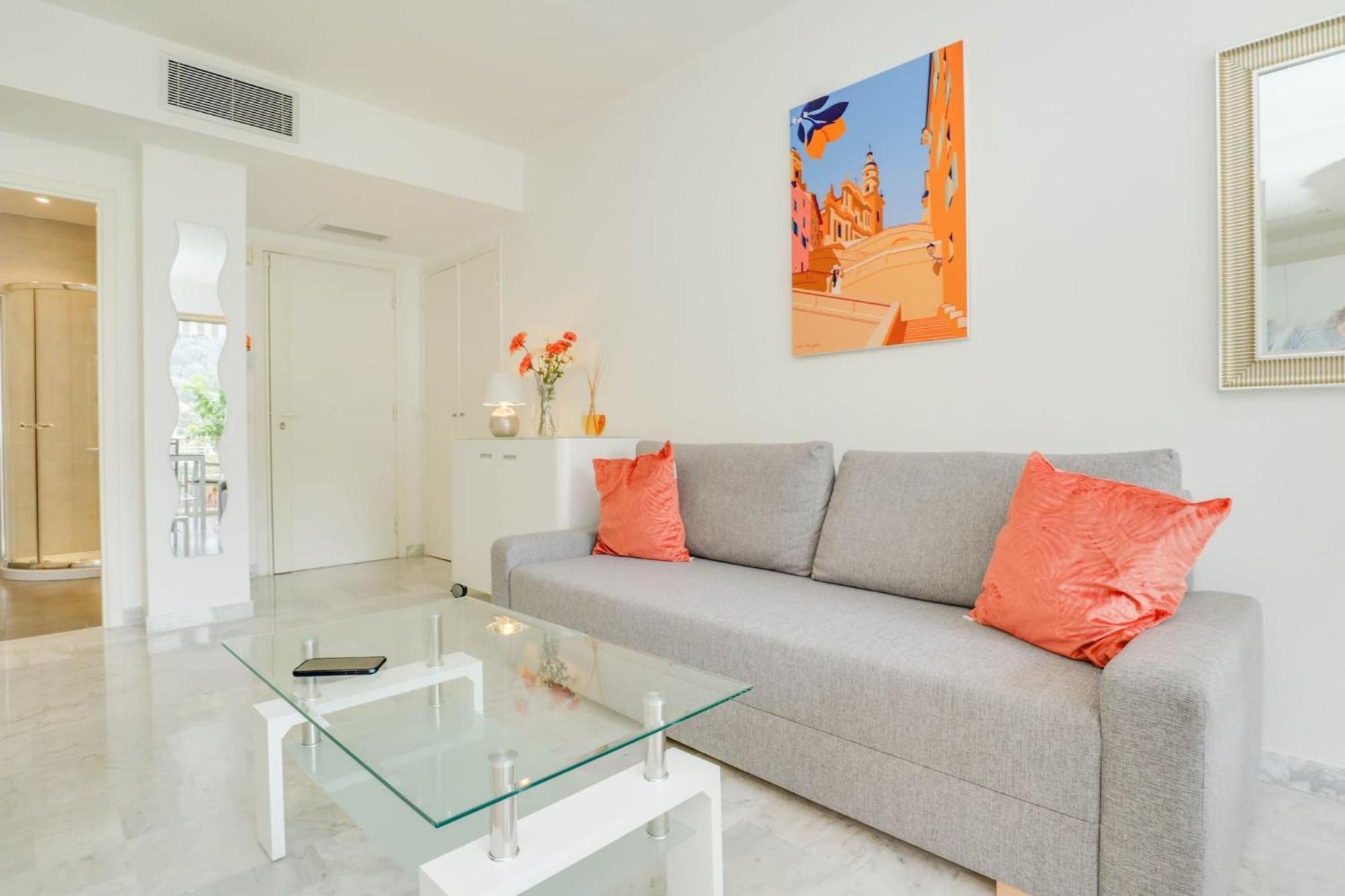 « La Grande Residence » Vue Mer, Piscine Menton Eksteriør bilde