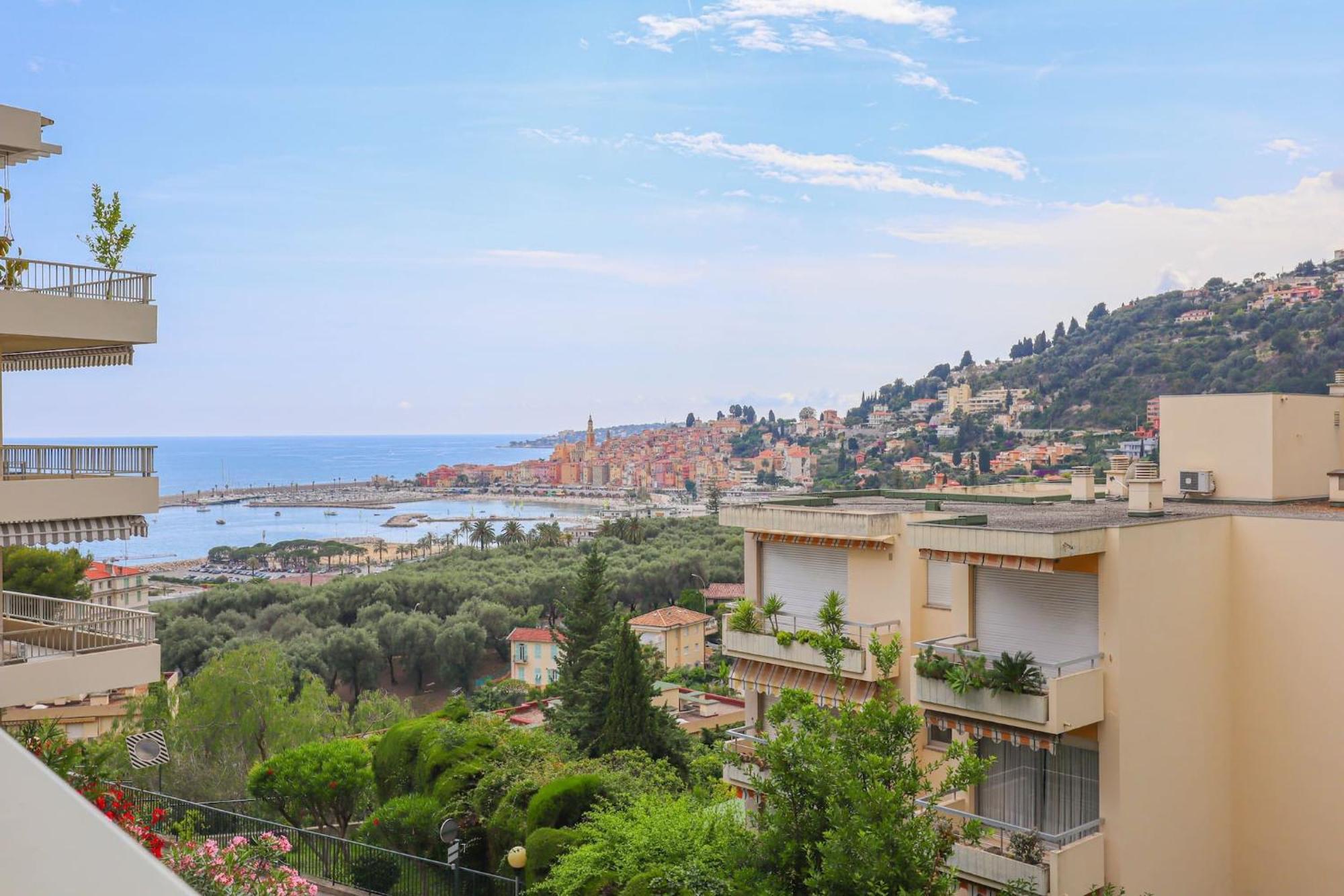 « La Grande Residence » Vue Mer, Piscine Menton Eksteriør bilde